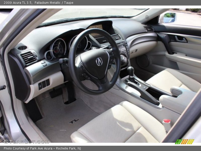 Palladium Metallic / Taupe 2009 Acura TL 3.5