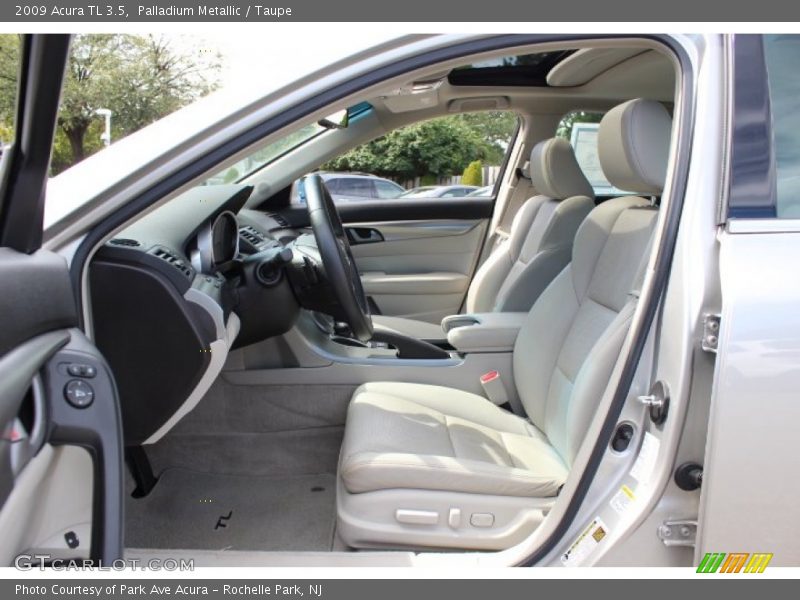 Palladium Metallic / Taupe 2009 Acura TL 3.5