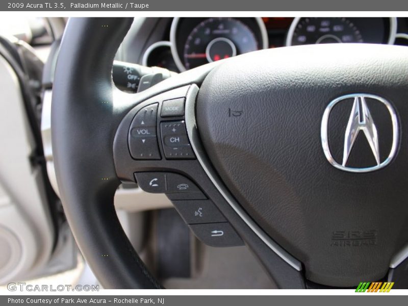 Palladium Metallic / Taupe 2009 Acura TL 3.5