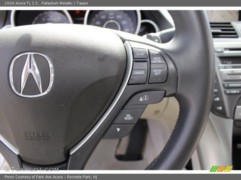 Palladium Metallic / Taupe 2009 Acura TL 3.5