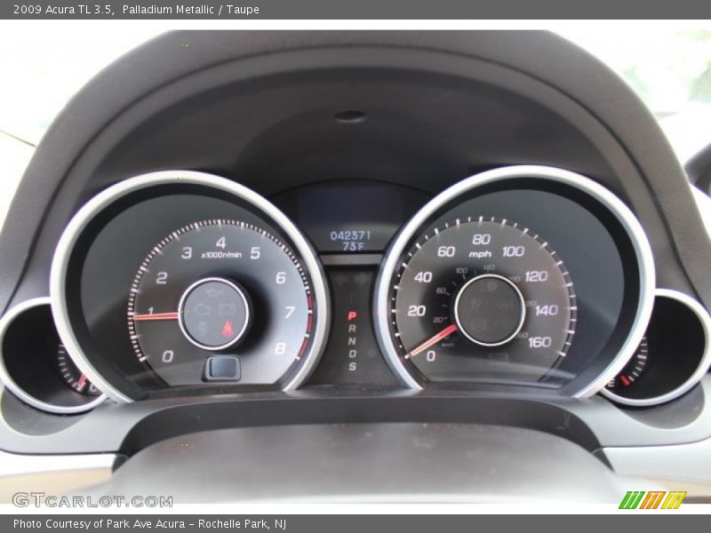 Palladium Metallic / Taupe 2009 Acura TL 3.5
