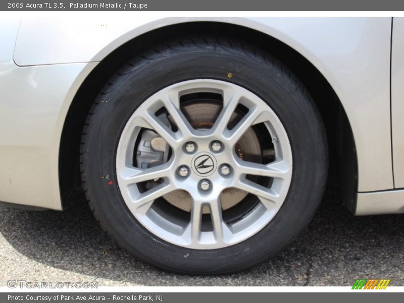 Palladium Metallic / Taupe 2009 Acura TL 3.5