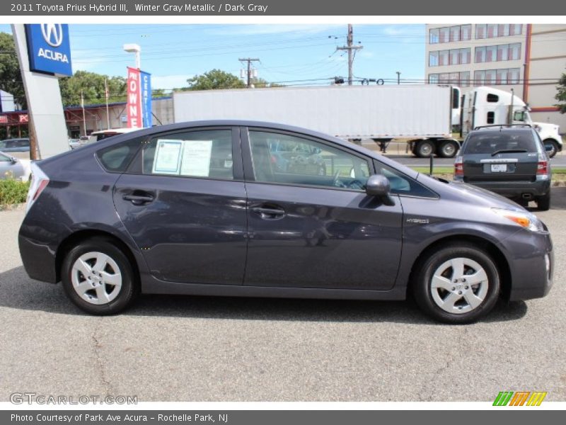Winter Gray Metallic / Dark Gray 2011 Toyota Prius Hybrid III