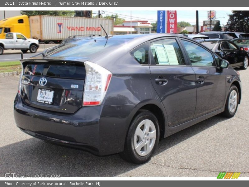 Winter Gray Metallic / Dark Gray 2011 Toyota Prius Hybrid III