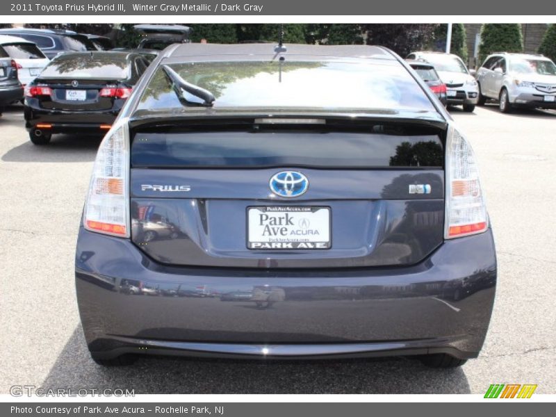Winter Gray Metallic / Dark Gray 2011 Toyota Prius Hybrid III