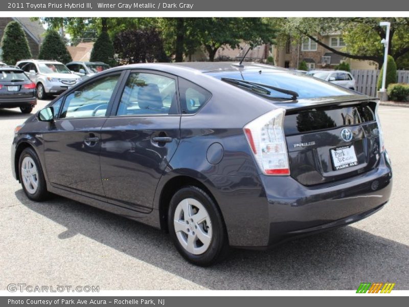 Winter Gray Metallic / Dark Gray 2011 Toyota Prius Hybrid III