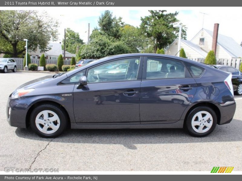 Winter Gray Metallic / Dark Gray 2011 Toyota Prius Hybrid III