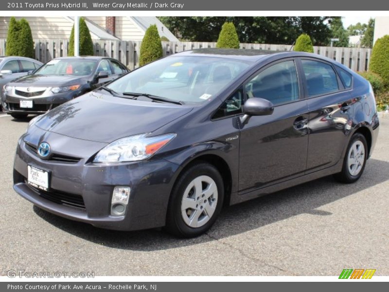 Winter Gray Metallic / Dark Gray 2011 Toyota Prius Hybrid III