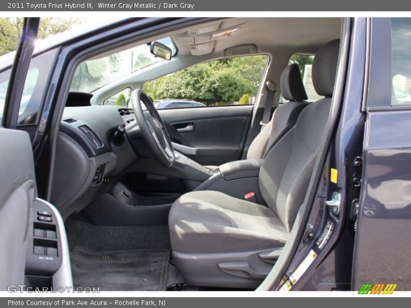 Winter Gray Metallic / Dark Gray 2011 Toyota Prius Hybrid III