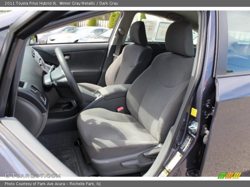 Winter Gray Metallic / Dark Gray 2011 Toyota Prius Hybrid III