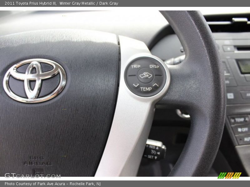 Winter Gray Metallic / Dark Gray 2011 Toyota Prius Hybrid III