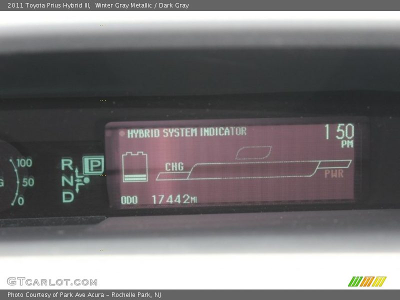 Winter Gray Metallic / Dark Gray 2011 Toyota Prius Hybrid III
