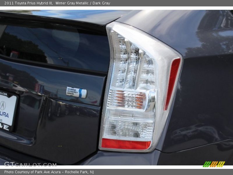 Winter Gray Metallic / Dark Gray 2011 Toyota Prius Hybrid III