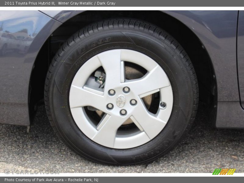Winter Gray Metallic / Dark Gray 2011 Toyota Prius Hybrid III