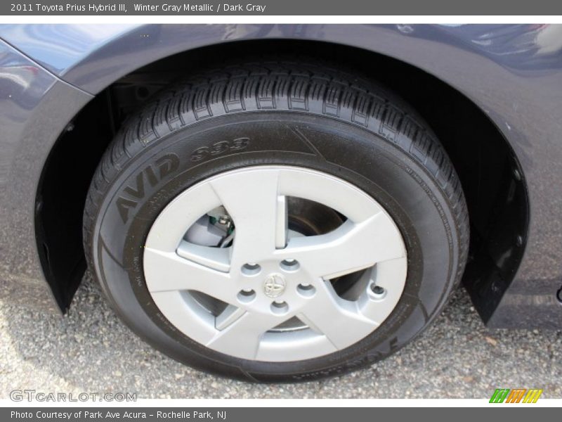 Winter Gray Metallic / Dark Gray 2011 Toyota Prius Hybrid III