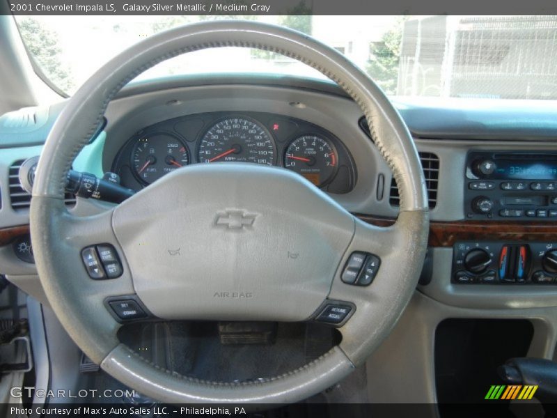 Galaxy Silver Metallic / Medium Gray 2001 Chevrolet Impala LS