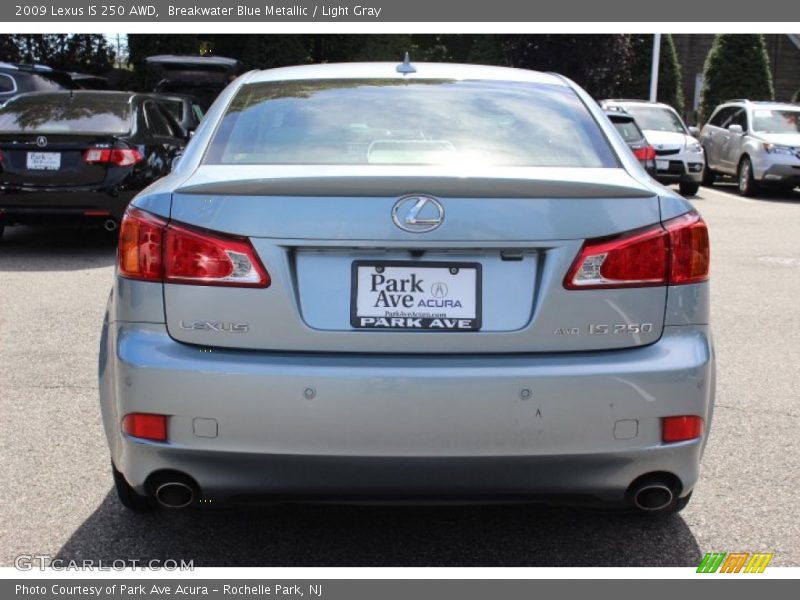 Breakwater Blue Metallic / Light Gray 2009 Lexus IS 250 AWD