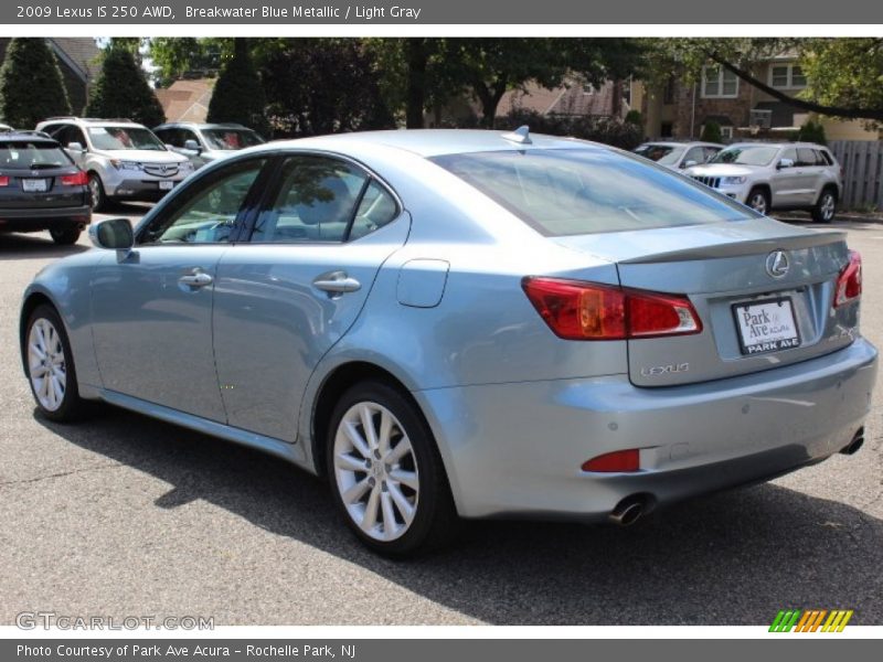 Breakwater Blue Metallic / Light Gray 2009 Lexus IS 250 AWD