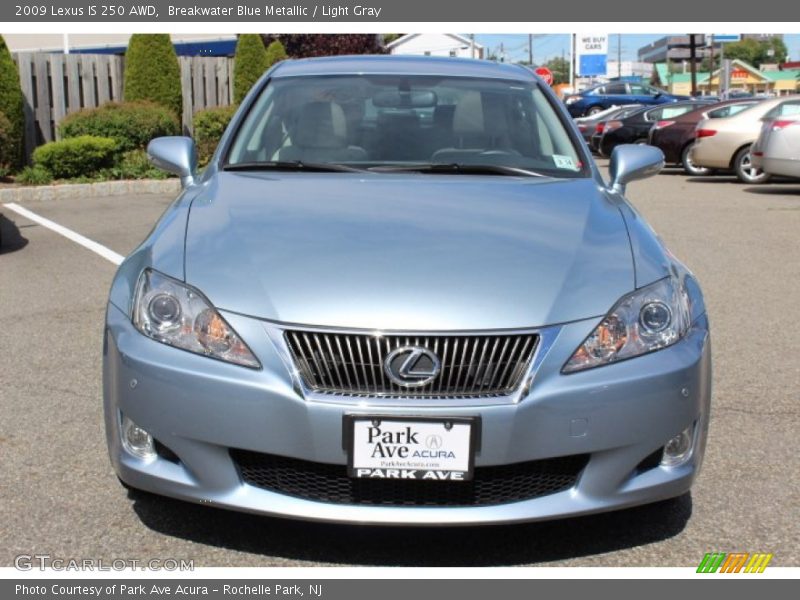 Breakwater Blue Metallic / Light Gray 2009 Lexus IS 250 AWD