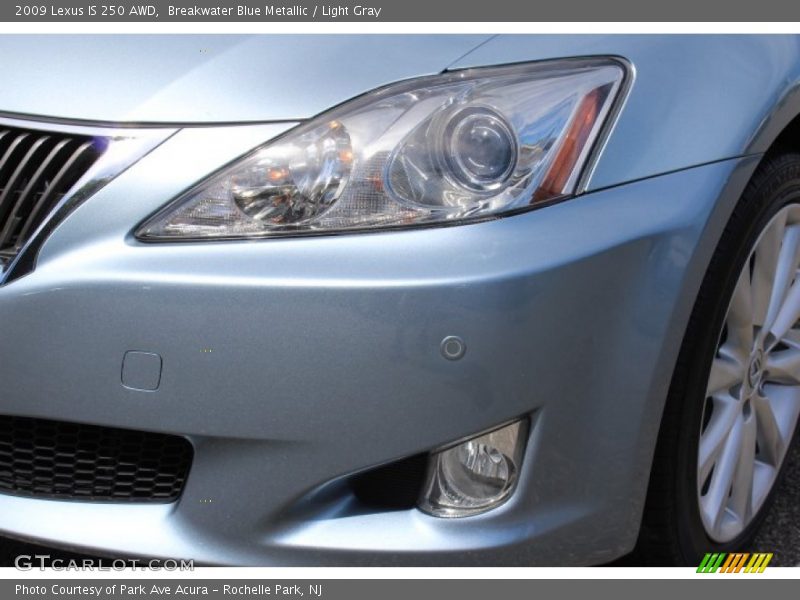 Breakwater Blue Metallic / Light Gray 2009 Lexus IS 250 AWD