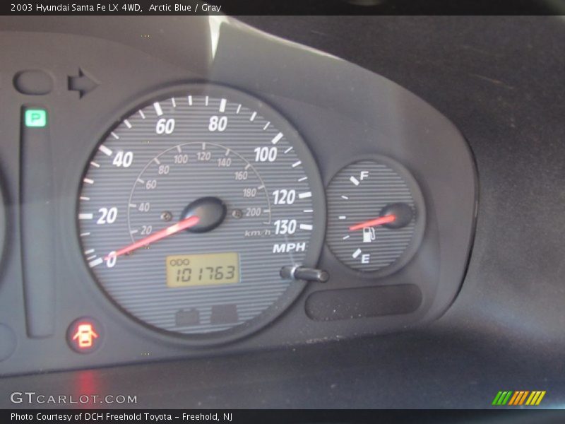 Arctic Blue / Gray 2003 Hyundai Santa Fe LX 4WD