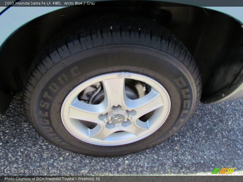 Arctic Blue / Gray 2003 Hyundai Santa Fe LX 4WD