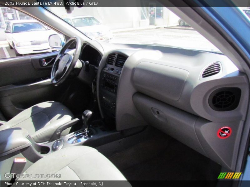Arctic Blue / Gray 2003 Hyundai Santa Fe LX 4WD