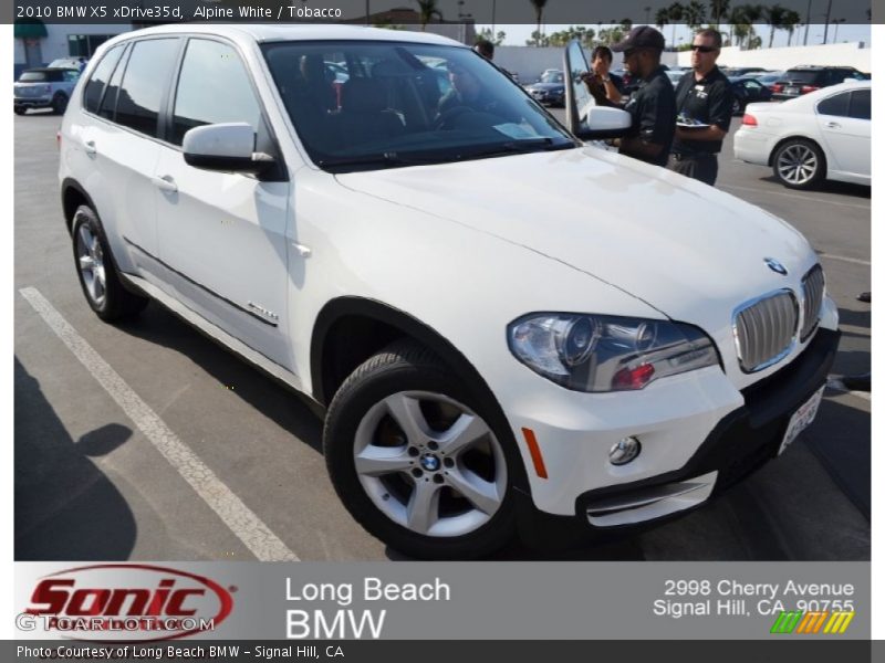 Alpine White / Tobacco 2010 BMW X5 xDrive35d