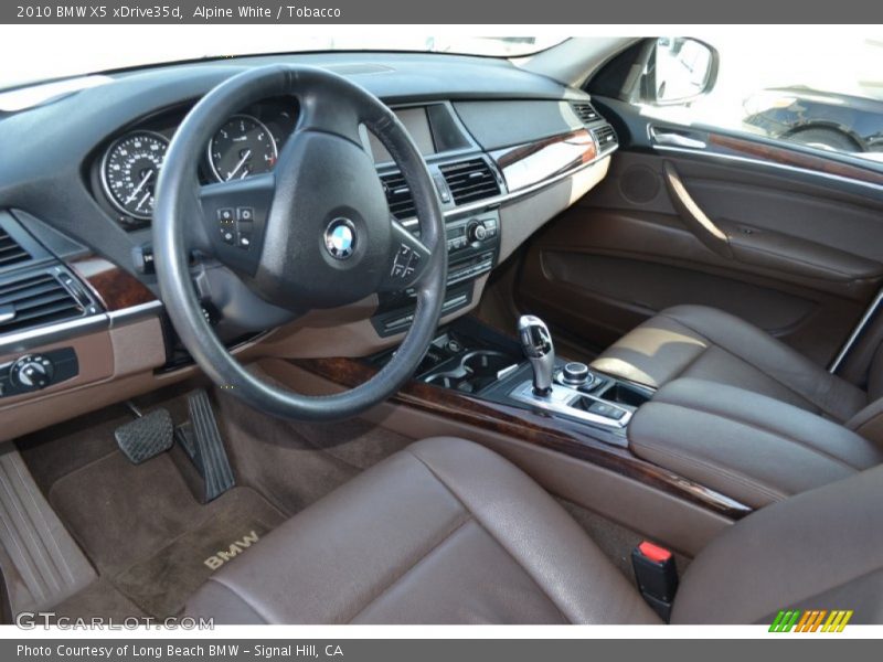 Alpine White / Tobacco 2010 BMW X5 xDrive35d