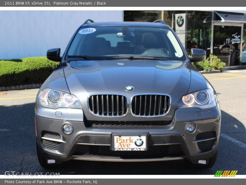 Platinum Gray Metallic / Black 2011 BMW X5 xDrive 35i