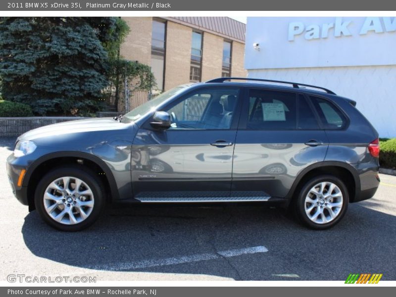 Platinum Gray Metallic / Black 2011 BMW X5 xDrive 35i