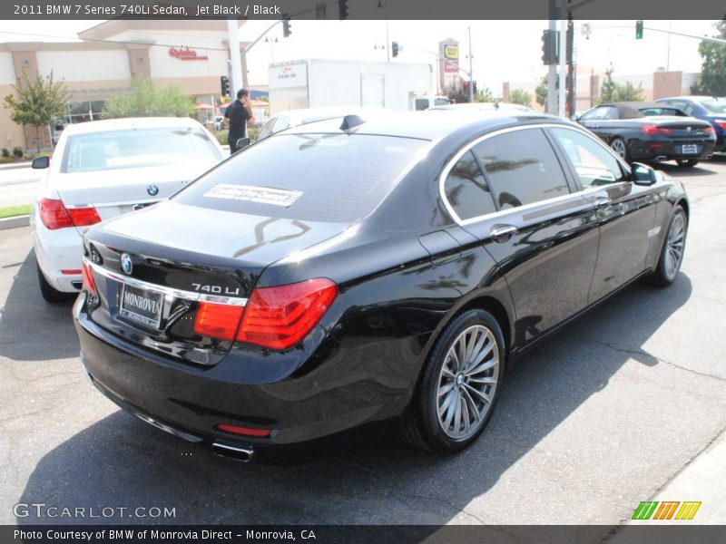 Jet Black / Black 2011 BMW 7 Series 740Li Sedan