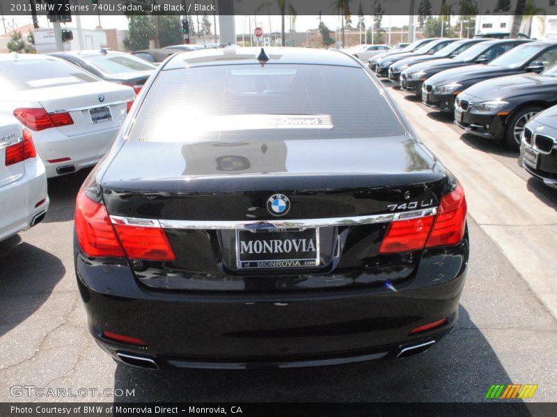 Jet Black / Black 2011 BMW 7 Series 740Li Sedan