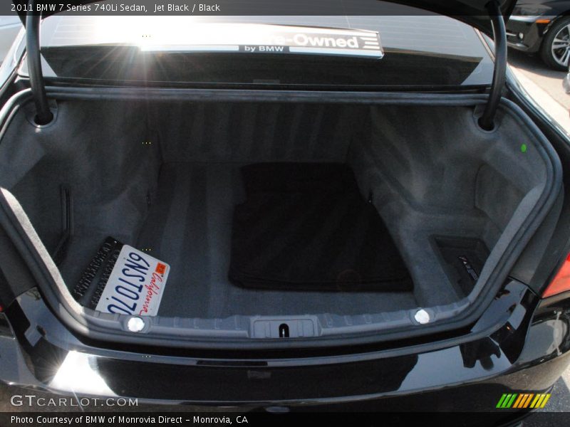 Jet Black / Black 2011 BMW 7 Series 740Li Sedan