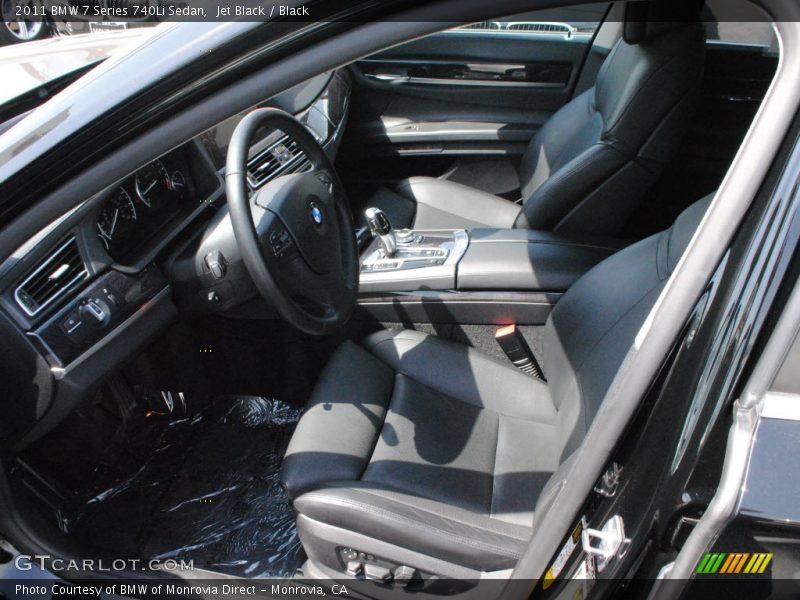 Jet Black / Black 2011 BMW 7 Series 740Li Sedan