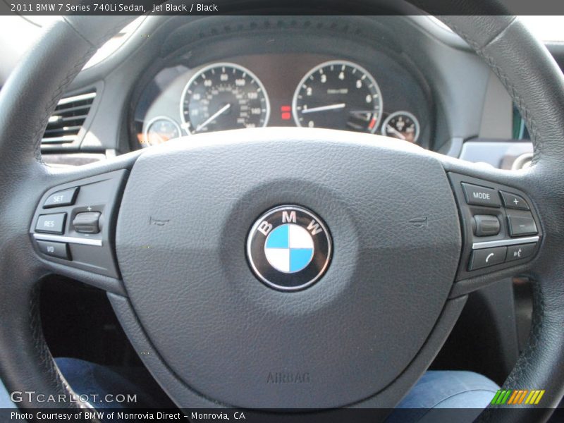 Jet Black / Black 2011 BMW 7 Series 740Li Sedan
