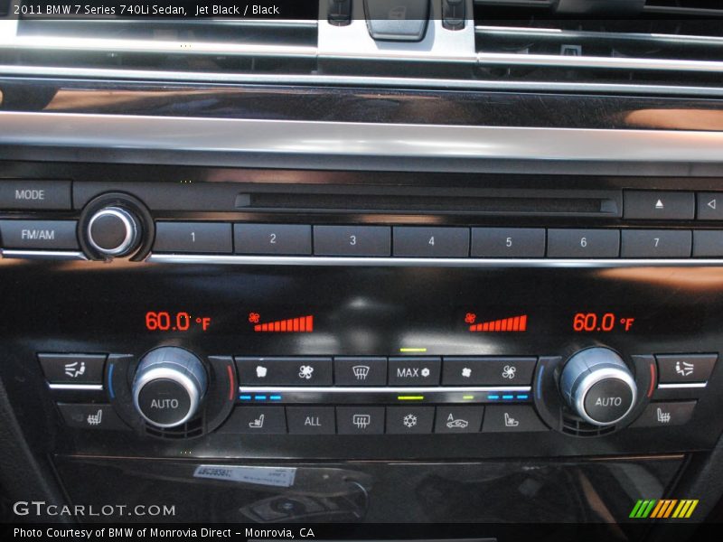Jet Black / Black 2011 BMW 7 Series 740Li Sedan