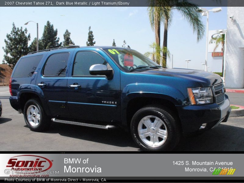 Dark Blue Metallic / Light Titanium/Ebony 2007 Chevrolet Tahoe Z71