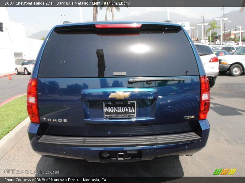 Dark Blue Metallic / Light Titanium/Ebony 2007 Chevrolet Tahoe Z71