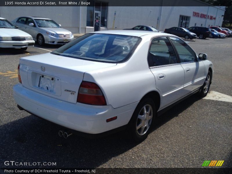 Frost White / Beige 1995 Honda Accord EX Sedan