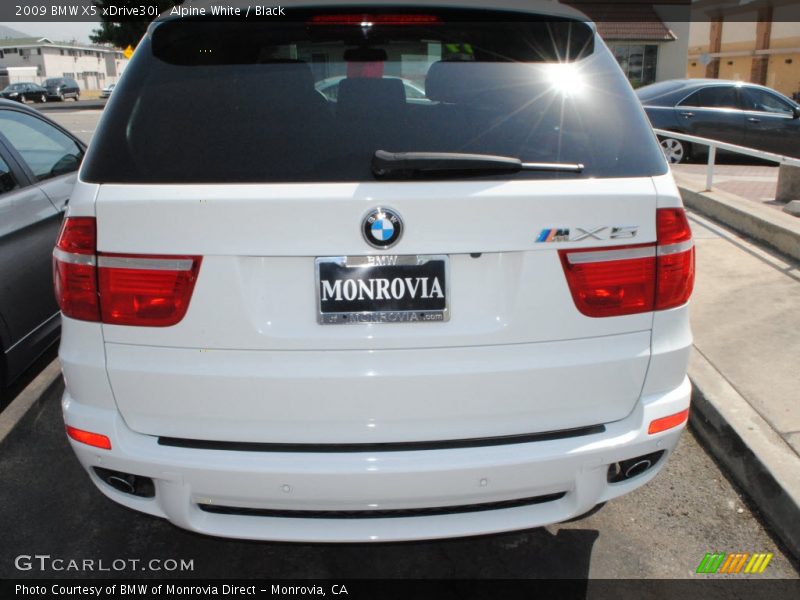 Alpine White / Black 2009 BMW X5 xDrive30i