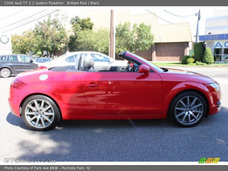 Brilliant Red / Black 2008 Audi TT 3.2 quattro Roadster