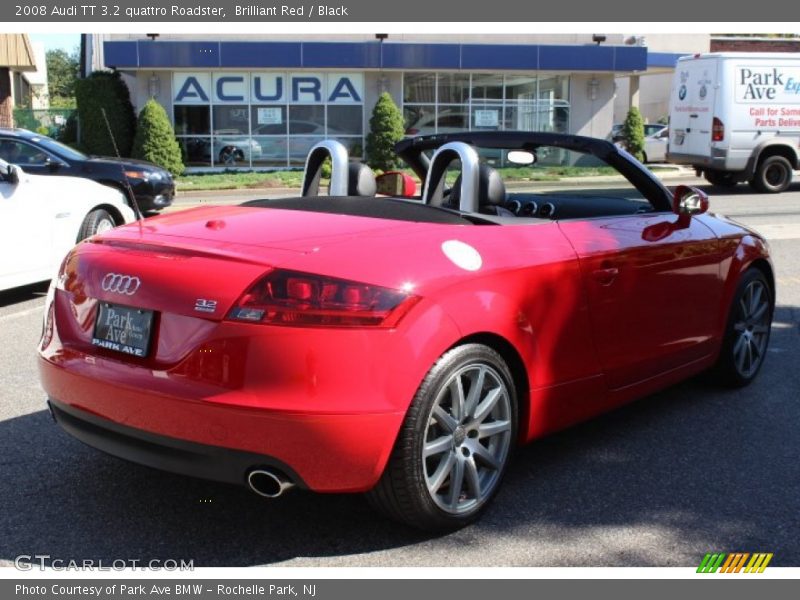 Brilliant Red / Black 2008 Audi TT 3.2 quattro Roadster