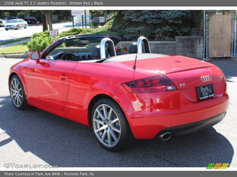 Brilliant Red / Black 2008 Audi TT 3.2 quattro Roadster