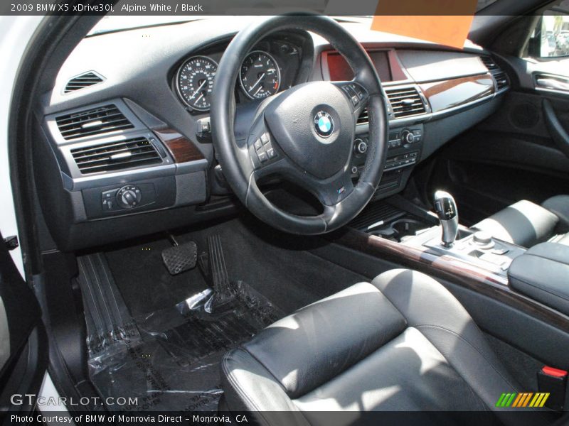 Alpine White / Black 2009 BMW X5 xDrive30i