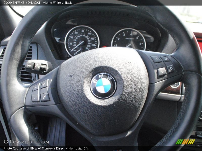 Alpine White / Black 2009 BMW X5 xDrive30i