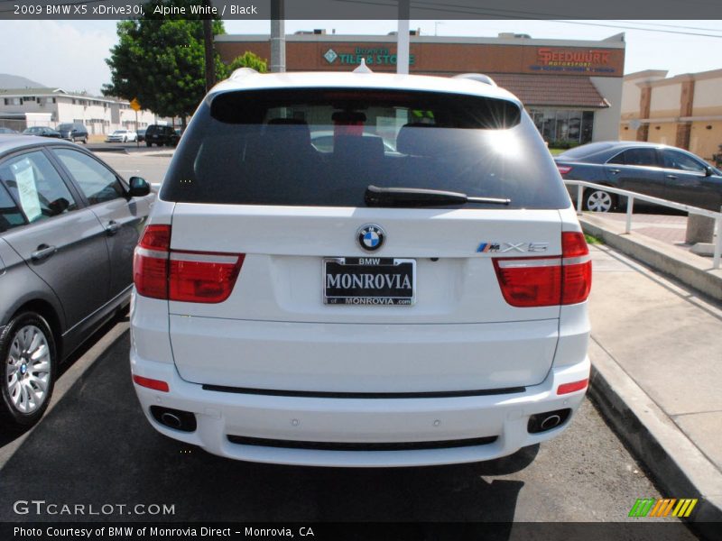 Alpine White / Black 2009 BMW X5 xDrive30i