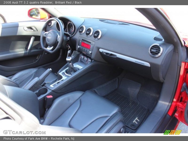 Brilliant Red / Black 2008 Audi TT 3.2 quattro Roadster