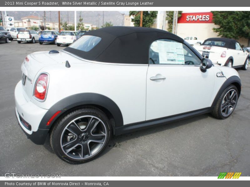 White Silver Metallic / Satellite Gray Lounge Leather 2013 Mini Cooper S Roadster