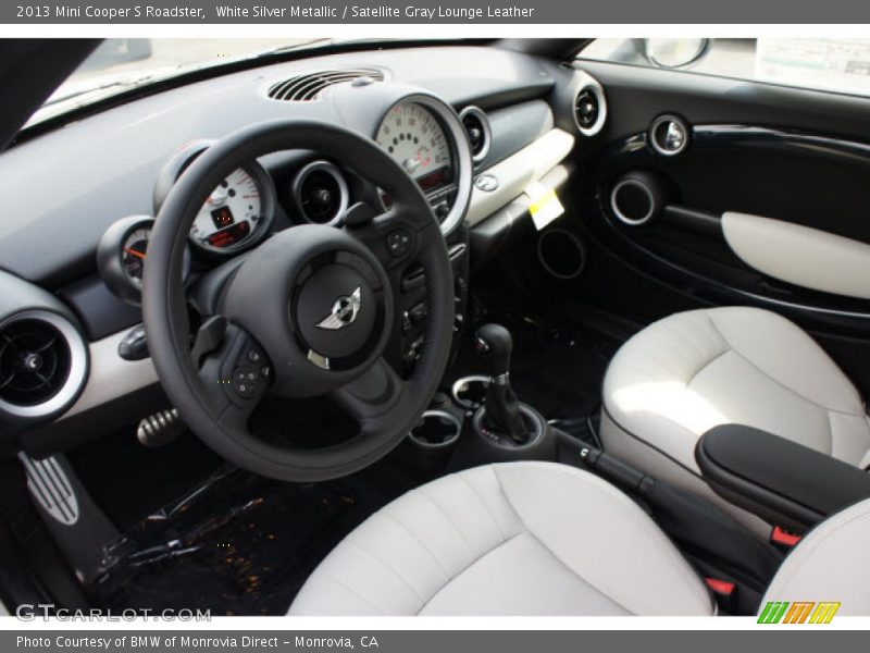 Satellite Gray Lounge Leather Interior - 2013 Cooper S Roadster 
